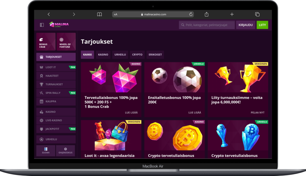 Malina Casino bonus